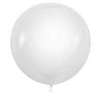 Happium Lot de 6 grands ballons géants assortis en latex pour anniversaire, fête de mariage, festival, événement, carnaval - 91,4 cm - transparent