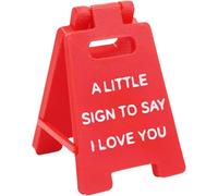 Happium Mini panneau romantique « A Little Sing To Say I Love You » pour Saint-Valentin, petite amie, épouse, fiancée, décoration d'intérieur pour mariage, anniversaire, anniversaire de mariage