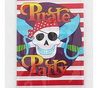 Happium Nappe Pirates pour fête d'enfants 180x108cm, idéale pour Les fêtes d'enfants, Anniversaires ou événements à thème, Plastique léger et résistant, résistant à l'eau et aux Taches