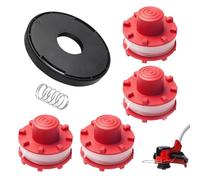 HAPPOW Bobine de fil pour coupe-bordure Einhell GE-CT 36/30 Li E SOLO, avec 4 bobines de fil, 1 couvercle de débroussailleuse, 1 ressort, bobine de rechange pour coupe-bordure Einhell