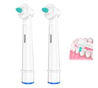 HAPPOW Interdental Lot de 2 têtes de brosse à dents de rechange pour brosse à dents électrique Braun Oral-B en microfibre haute densité pour interdentaires et appareils dentaires