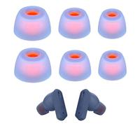 HAPPOW Lot de 3 paires d'embouts de rechange, en silicone, pour JBL Tune 230 NC TWS/T230NC, noir/bleu, tailles S/M/L, coussinets pour JBL Tune 230 NC TWS, bleus