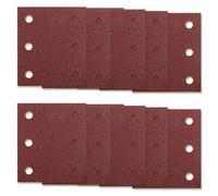 HAPPOW Lot de 80 feuilles de papier abrasif de rechange pour Makita BO4555 BO4554 BO4561 DBO484Z DBO480Z BO4565K BO4565J BO4565, 115 x 101 mm avec grain 40 60 80 100 120 180 240 32 0,6 trous. - Design