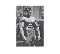 HAPPOW Poster de motivation Arnold Schwarzenegger - Décoration murale pour la maison, la chambre à coucher - 20 x 30 cm