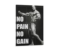 HAPPOW Poster décoratif sur toile Arnold Schwarzenegger No Pain No Gain 40 x 60 cm