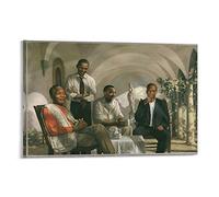 HAPPOW Poster décoratif sur toile Mandela - Malcolm X - Obama - Martin Luther King - Poster décoratif sur toile - Impression d'art moderne pour chambre à coucher (20 x 30 cm)