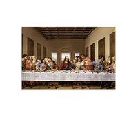 HAPPOW Poster décoratif sur toile représentant la dernière Cène de Jésus, affiche murale et image d'art imprimée moderne pour décoration de chambre à coucher, 50 x 75 cm