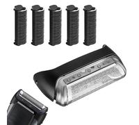 HAPPOW Tête de rasage 10B/20B pour Braun Series 1 et 2 avec 1 filet + 1 support + 5 lames, design de lame de flottaison précise