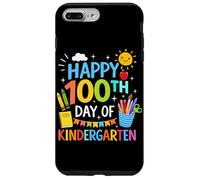 Happy 100th Day of Kindergarten Boys Girls Teacher 100 Days Coque pour iPhone 7 Plus/8 Plus