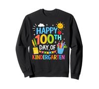 Happy 100th Day of Kindergarten Boys Girls Teacher 100 Days Sweatshirt