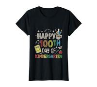 Happy 100th Day of Kindergarten École Multicolore T-Shirt