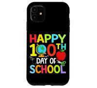 Happy 100th Day of Kindergarten Teacher Boys Girls 100 Days Coque pour iPhone 11