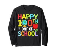 Happy 100th Day of Kindergarten Teacher Boys Girls 100 Days Manche Longue
