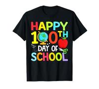 Happy 100th Day of Kindergarten Teacher Boys Girls 100 Days T-Shirt