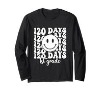 Happy 120th Day of School Teachers 1ère année Groovy Manche Longue