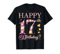 Happy 17th Birthday 17 Ans Garçons Filles Anniversaire Fête d'anniversaire T-Shirt