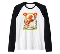 Happy 2026 Year of The Fire Horse Chinois Fun Men Women Kids Manche Raglan