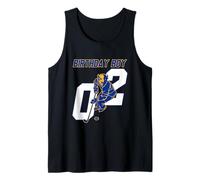 Happy 2nd Birthday Boy Hockey Bison Ice Hockey Thème Débardeur