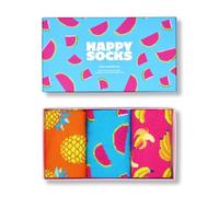 Happy 3-Pack Fruity Mix Gift Set chaussettes colorées en coton avec des motifs amusantes