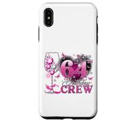 Happy 64th Birthday Crew Pink Wine 64 Years Old Queen Coque pour iPhone XS Max