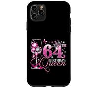 Happy 64th Birthday Queen Pink Wine 64 Years Old Women Coque pour iPhone 11 Pro Max