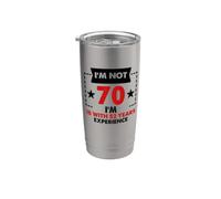 Happy 70 Year Old 70th Birthday Idea for Grandma Grand-pa Gobelet isotherme en acier inoxydable double paroi
