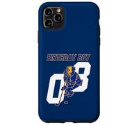 Happy 8th Birthday Boy Hockey Bison Hockey sur Glace Thème Coque pour iPhone 11 Pro Max