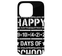 Happy (9x10)+(4x2)+2 Days of School Tableau Mathématique Coque pour iPhone 13 Pro