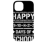 Happy (9x10)+(4x2)+2 Days of School Tableau Mathématique Coque pour iPhone 14