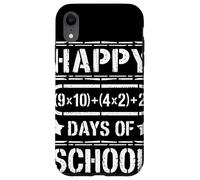 Happy (9x10)+(4x2)+2 Days of School Tableau Mathématique Coque pour iPhone XR