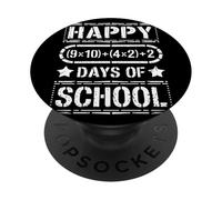 Happy (9x10)+(4x2)+2 Days of School Tableau Mathématique PopSockets PopGrip Adhésif