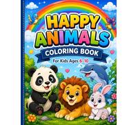 Happy Animals Coloring Book