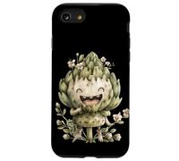 Happy Artichoke Face Graphic for Vegetarians Funny Vegan Mom Coque pour iPhone SE (2020) / 7/8