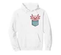 Happy Axolotl in Pocket - Mignon Kawaii Pocket Pet Design Sweat à Capuche