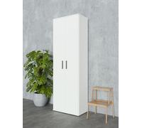 Happy Babies Armoire utilitaire 60 cm | Blanc | Armoire de rangement pour aspirateurs, serpillières & produits d'entretien | 176 cm de haut - Plateau laminé 16 mm, ABS