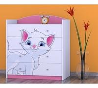 Happy Babies Commode à 4 tiroirs, Commode pour chambre d'enfant, 88x96x44