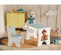 Happy Babies - Ensemble de chaises de bureau pour enfants, table de jeu ergonomique avec tiroir spacieux - Table d'apprentissage et de jeu pour enfants - Meubles pour enfants, pour la maternelle, les