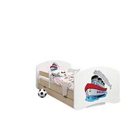 Happy Babies - LIT D'ENFANT DOUBLE FACE AVEC TIROIR Design Moderne Avec Bords Sécurisés et Protection Contre les chutes Matelas en Mousse 7 cm Poire claire (Grand navire, 180/90)