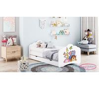 Happy Babies Lit Enfant - Avec Matelas & Tiroir et Protection Antichute, 80x160, Fille Lit Enfant & Jeune Garçon Kids Bed