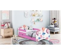 Happy Babies Lit Enfant - Avec Matelas & Tiroir et Protection Antichute, 80x160, Fille Lit Enfant & Jeune Garçon Kids Bed