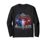 Happy Bastille Day France Paris Feux d'artifice Manche Longue