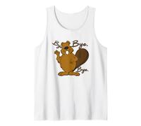 Happy Big Belly Beaver Sayng Bye - Funny Cute Prenez Soin Débardeur