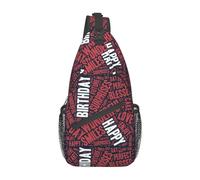 Happy Birthday-3 Sac Poitrine Sling Happy Birthday, adapté aux activités Sportives, randonnées, déplacements, pour Tous.