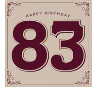 Happy Birthday 83: A Personal Birthday Book - Humorous Quotes and Inspiring Ideas for the New Year of Life