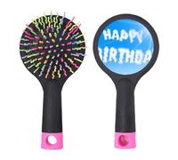 Happy Birthday Blue Clouds Brosse à cheveux démêlante Base coussin
