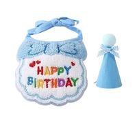 Happy Birthday Cat Costume - Adorable collier de célébration, mini chapeau mignon, Feline Apparel Styling, Vibrant Décorative Long-Tail Keyword | Party Wear for Pets, Cats, Dogs