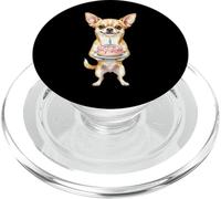 Happy Birthday Chihuahua Mom Cute Dog Tenant Une Bougie gâteau PopSockets PopGrip pour MagSafe