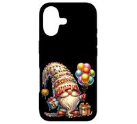 Happy Birthday GNOME for Women Girls Boys Colorful Balloons Coque pour iPhone 17