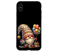 Happy Birthday GNOME for Women Girls Boys Colorful Balloons Coque pour iPhone XS Max