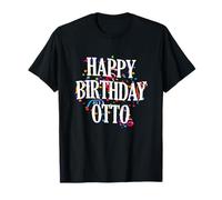 Happy Birthday Otto First Name Boys Colorful Bday T-Shirt